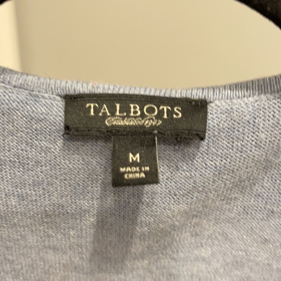 Talbots Silver ruffle cardigan - Picture 3 of 3